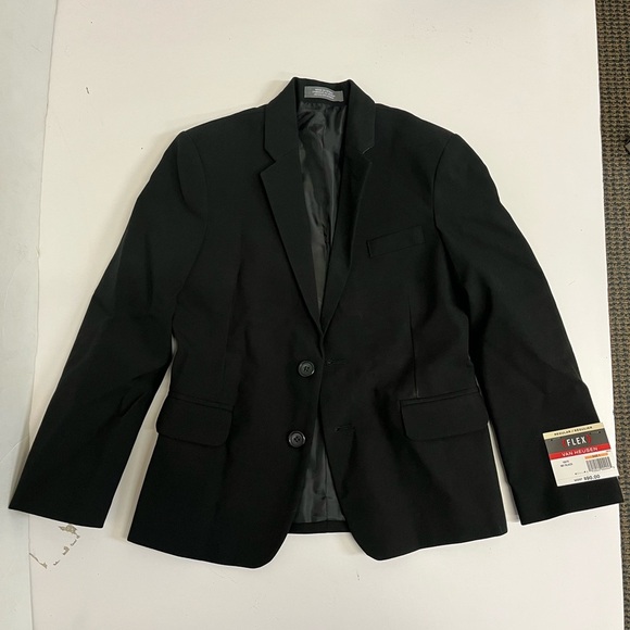 NWT Van Heusen Boys' Flex Suit Jacket - Stretch Fabric Black Regular Fit Size 7 - Picture 1 of 7